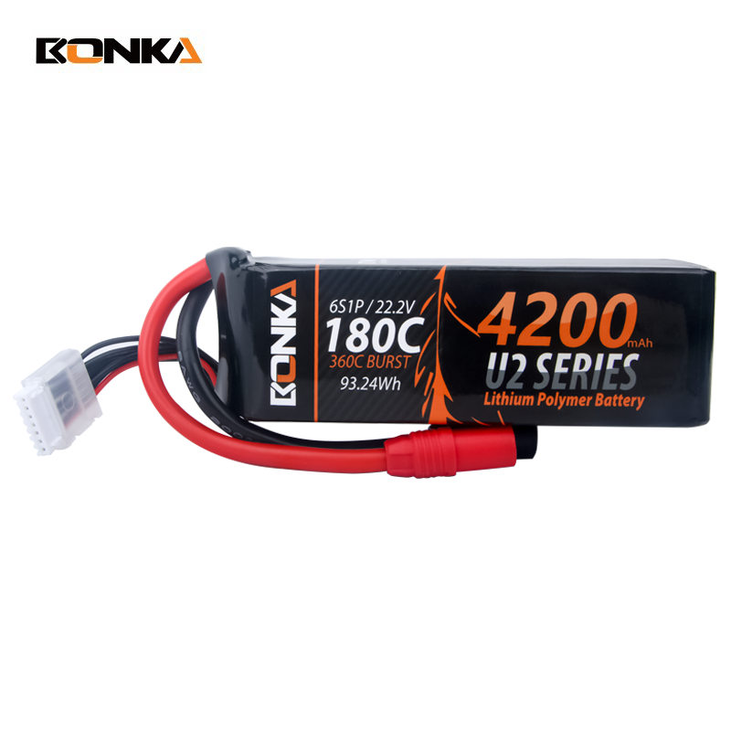 BONKA 4200mAh 180C 6S LiPo Battery for RC Helicopter
